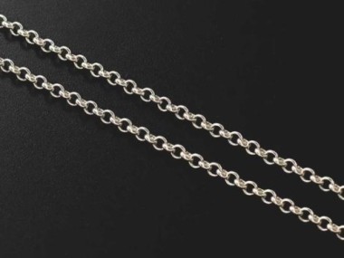 24 inches of 925 Sterling Silver Rolo Chain 2.2x2.4mm.