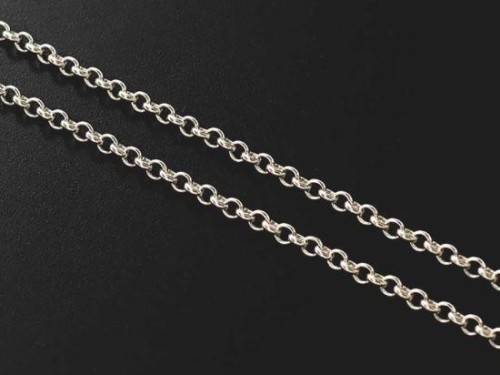 24 inches of 925 Sterling Silver Rolo Chain 2.2x2.4mm.