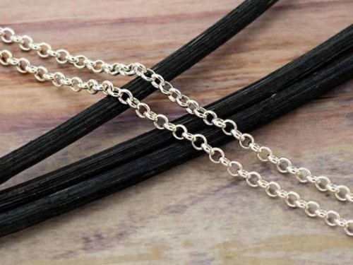 24 inches of 925 Sterling Silver Rolo Chain 2.2x2.4mm.