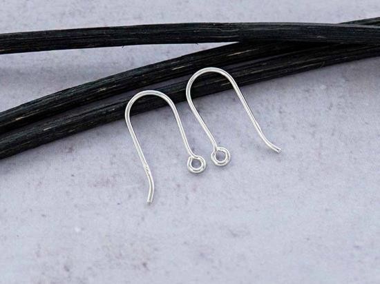 5 pairs of 925 Sterling Silver Ear Wires 8x18mm.