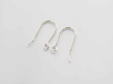 925 Sterling Silver Ear Wires 8x18mm.