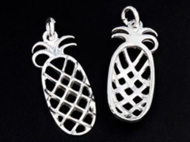 925 Sterling Silver Pineapple Charms 10x21 mm.