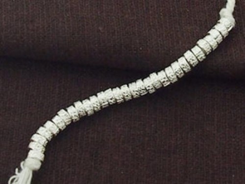 30 of Karen Hill Tribe Silver Textured Ring Beads 4x2mm.