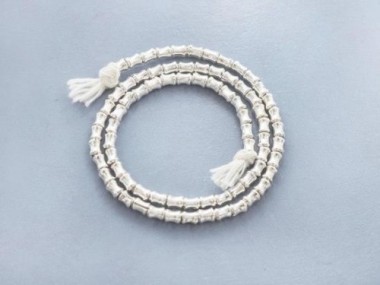 Karen Hill Tribe Silver Hourglass Beads 2.5x3.5 mm.