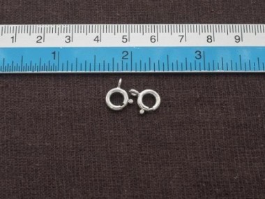 925 Sterling Silver Trigger Ring Clasps 8 mm.