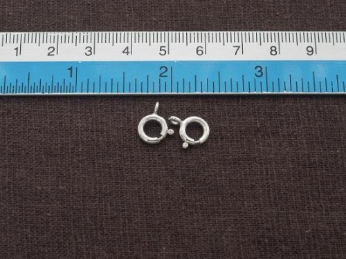 8 of 925 Sterling Silver Trigger Ring Clasps 8 mm.