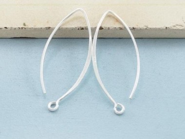 925 Sterling Silver Ear Wires 12x32 mm.