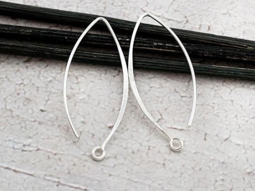 5 pairs of 925 Sterling Silver Ear Wires 12x32 mm.