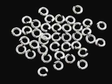 925 Sterling Silver Opened Jump Rings 4 mm.