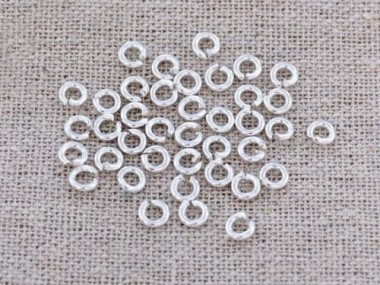 925 Sterling Silver Opened Jump Rings 4 mm.