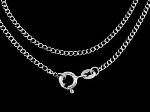 16 inches of 925 Sterling Silver Twisted Cable Chain Necklace 1.8x2 mm.,Delicated chain