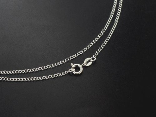 16 inches of 925 Sterling Silver Marquise Chain Necklace 3x4 mm.