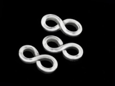 Karen Hill Tribe Silver Infinity Links 13.5x7 mm.