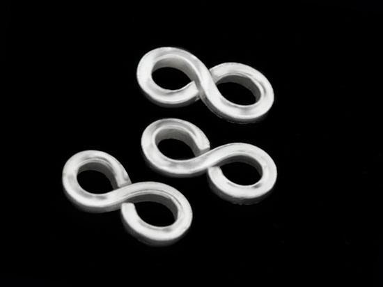 4 of Karen Hill Tribe Silver Infinity Links 13.5x7 mm.