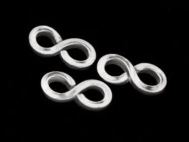 Karen Hill Tribe Silver Infinity Links 13.5x7 mm.