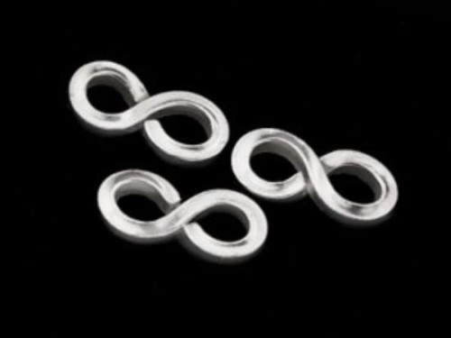 4 of Karen Hill Tribe Silver Infinity Links 13.5x7 mm.