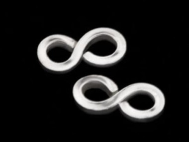 Karen Hill Tribe Silver Infinity Links 13.5x7 mm.