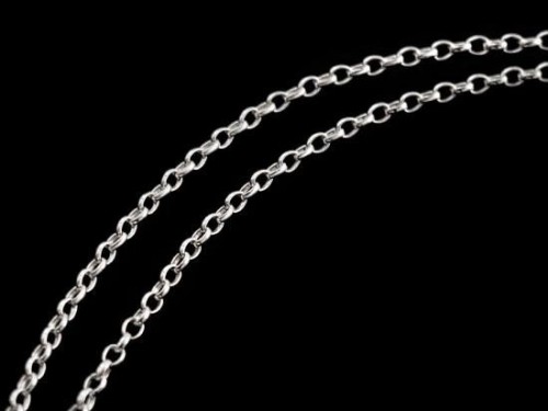 30 inches of 925 Sterling Silver Oval Chain 1.6x2.2 mm.