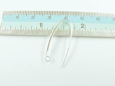 925 Sterling Silver Ear Wires 12x27 mm.