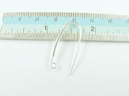 5 pairs of 925 Sterling Silver Ear Wires 12x27 mm.