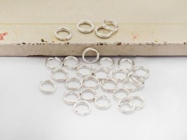 925 Sterling Silver Split Rings 5 mm.