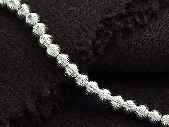 30 of Karen Hill Tribe Silver Curled Beads 4x3 mm.