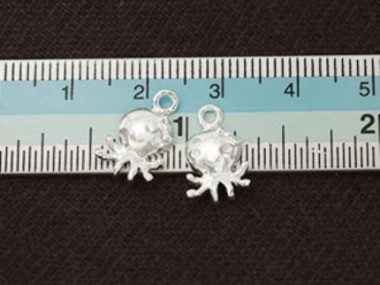 925 Sterling Silver Octopus Charms 8.5x11mm.