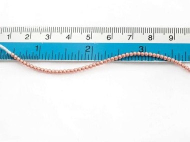 925 Sterling Silver Rose Gold Vermeil Style Round Seed Beads 2 mm.