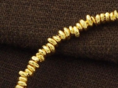 50 of Karen hill tribe Silver Gold Vermeil Style Irregular Beads 3 - 5 mm.