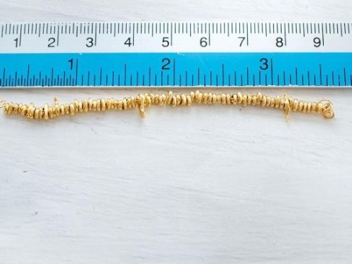 50 of Karen hill tribe Silver Gold Vermeil Style Irregular Beads 3 - 5 mm.