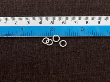 925 Sterling Silver Opened Jump Rings 6x1 mm.