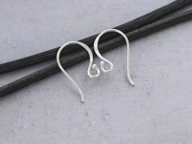 925 Sterling Silver Ear Wires 12x17 mm.