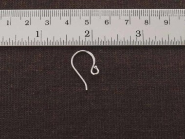 925 Sterling Silver Ear Wires 12x17 mm.