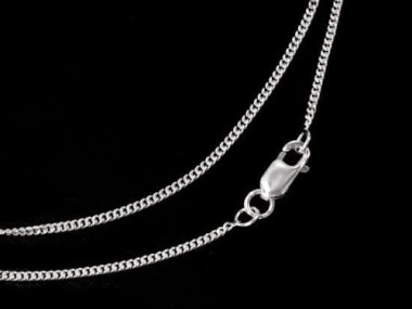 925 Sterling Curb Chain Bracelet 1.2 mm.