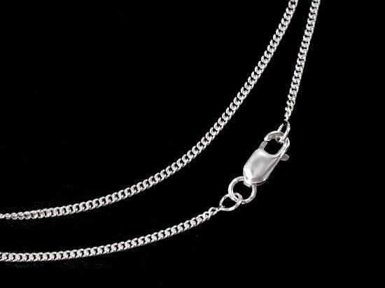 7 inches of 925 Sterling Curb Chain Bracelet 1.2 mm. Finished Bracelet