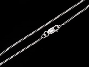 925 Sterling Curb Chain Bracelet 1.2 mm.