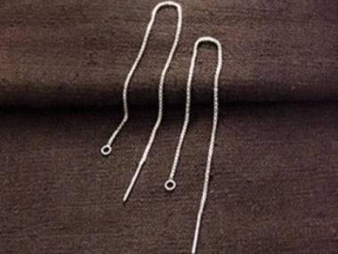 925 Sterling Silver Ear Threads 100 mm.