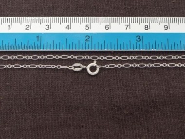 925 Sterling Silver Oval Link Chain, Necklace 2x4 mm.