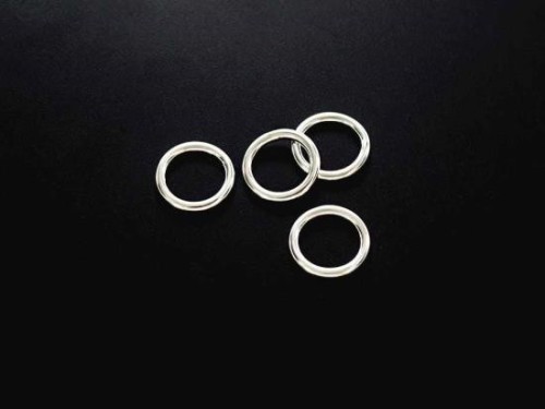 4 of 925 Sterling Silver Closed Jump Rings 1.5x12mm.