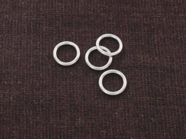 925 Sterling Silver Closed Jump Rings 1.5x12mm.