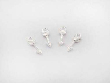 925 Sterling Silver Arrow Charms 3x9 mm.,