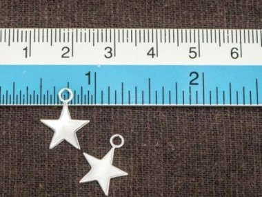 925 Sterling Silver Star Charms 11.5 mm.