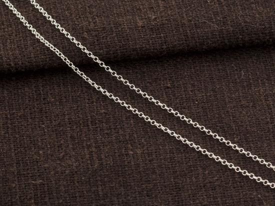 40 inches of 925 Sterling Silver Rolo Chain 1mm. Delicate chain