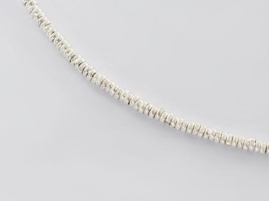 Karen Hill Tribe Silver Little Ring Beads 2.5x1 mm.