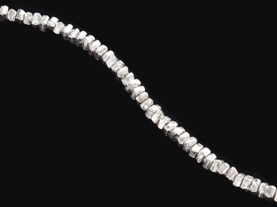 50 of Karen Hill Tribe Silver Tiny Bar Spacer Beads 2.5x1.6mm.